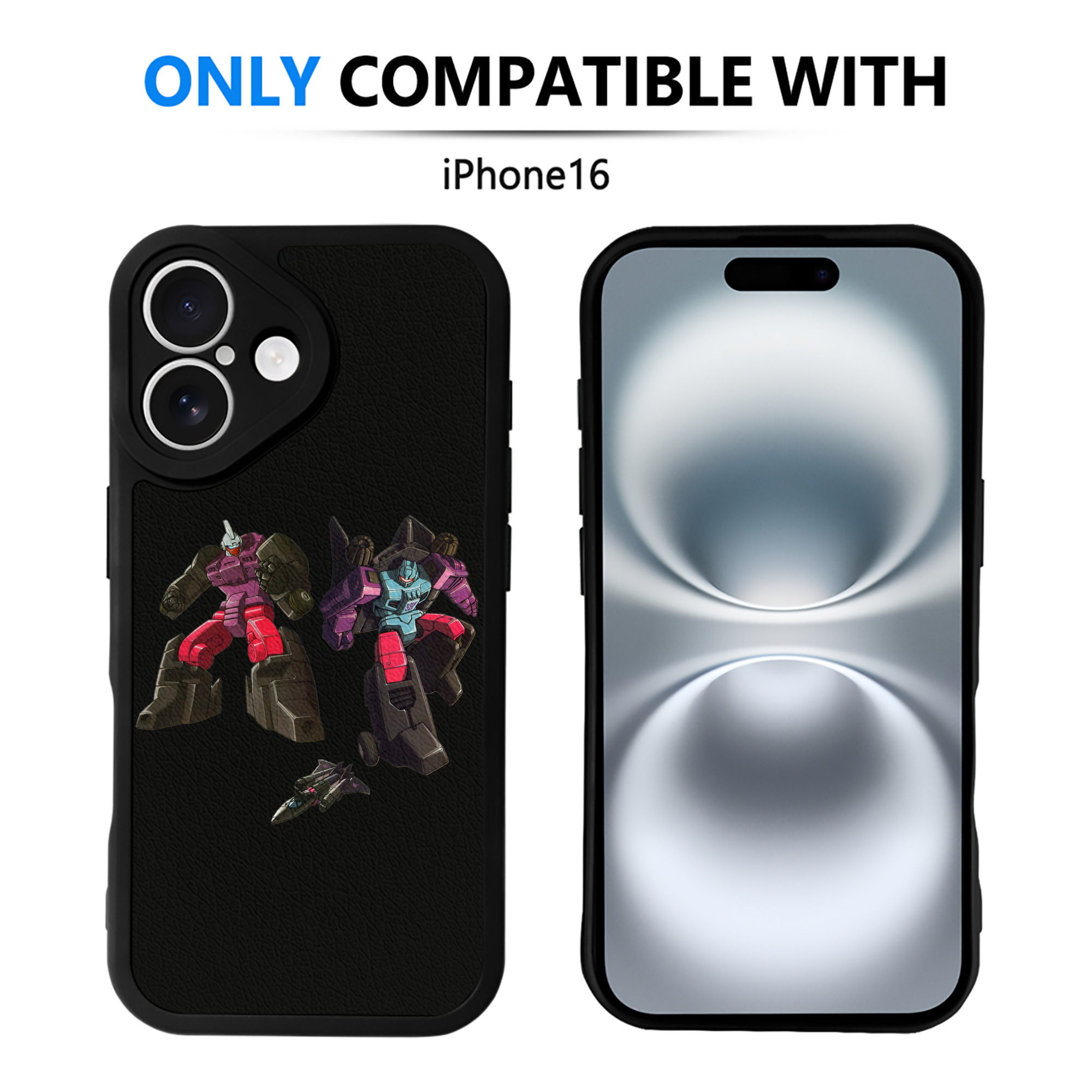 （画像用）  【iPhone 16シリーズ対応】シリコンスマホケース（レザー調） 材質：シリコン